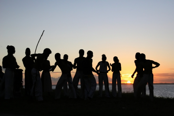 Capoeira in the sunset